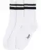 Tennissocken mit Kontraststreifen weiß