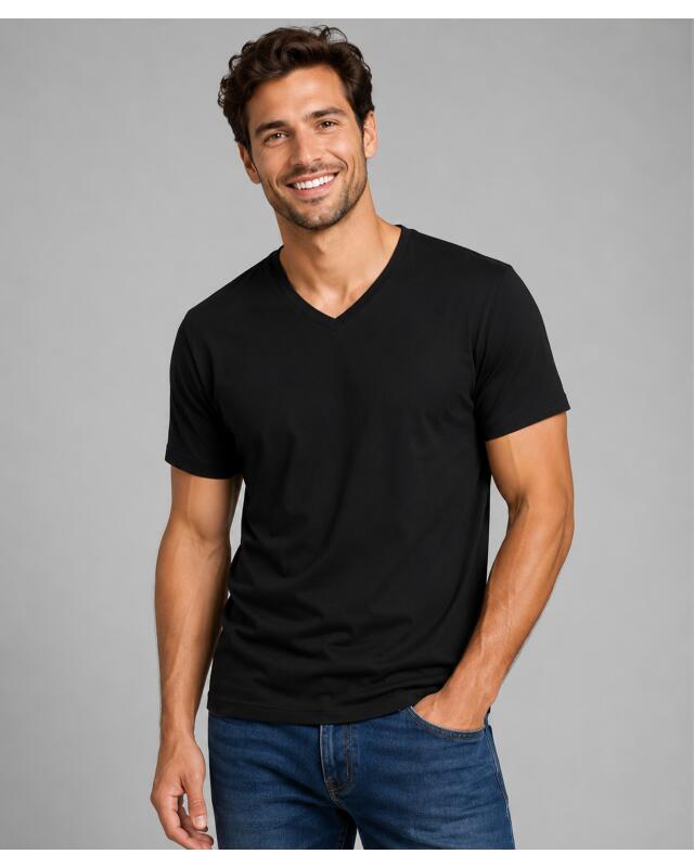 تيشيرت أساسي للرجال، أسود (KiK Basic T-Shirt (schwarz)) — KiK, منتج ألماني أصلي في المغرب