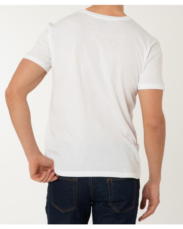 Basic T-shirt for men, white (KiK Basic T-Shirt (weiß)) — KiK, authentic German product in Morocco