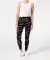 Legging met tekst zwart/wit