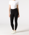 Leggings mit Seitenstreifen schwarz bedruckt