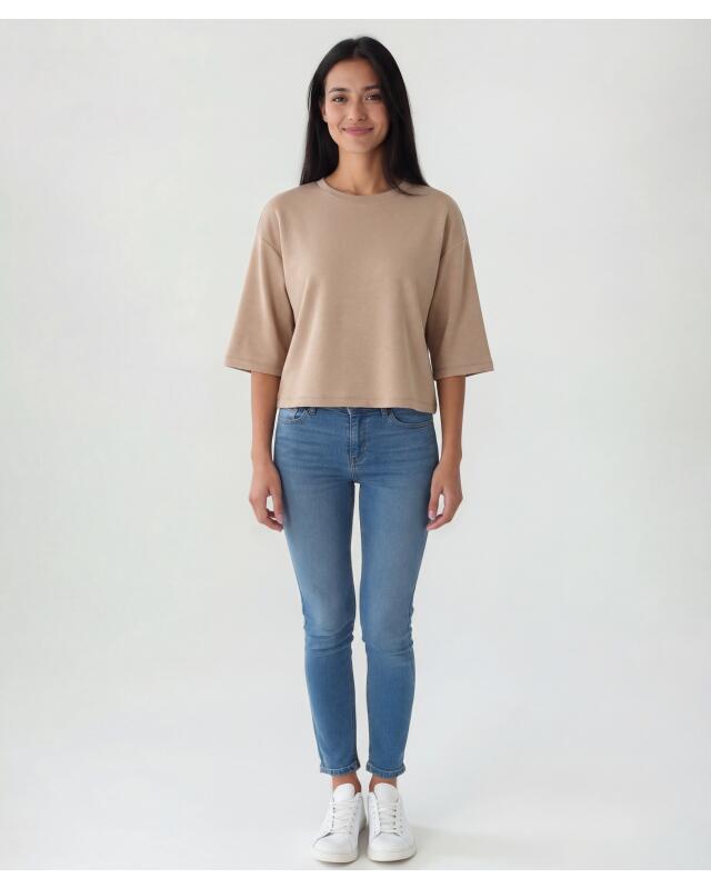 تيشيرت للنساء، بني فاتح (KiK T-Shirt (hellbraun)) — KiK, منتج ألماني أصلي في المغرب
