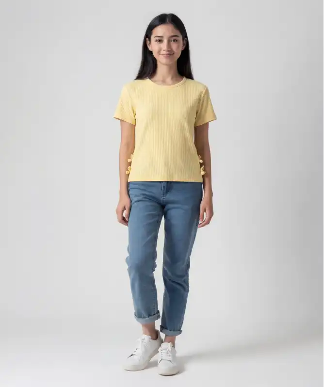 T-Shirt mit Schleifen