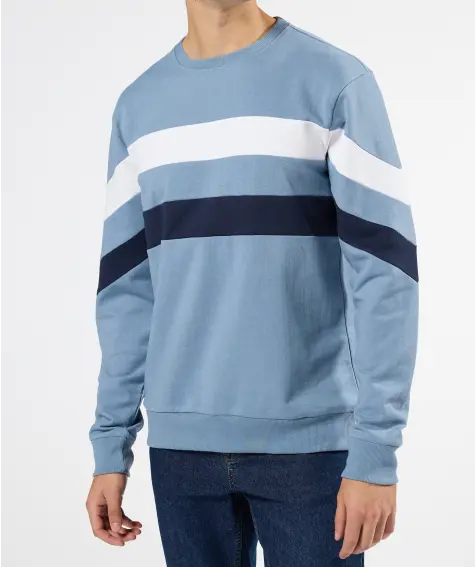 Sweatshirt mit Kontraststreifen