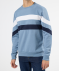 Sweatshirt mit Kontraststreifen hellblau