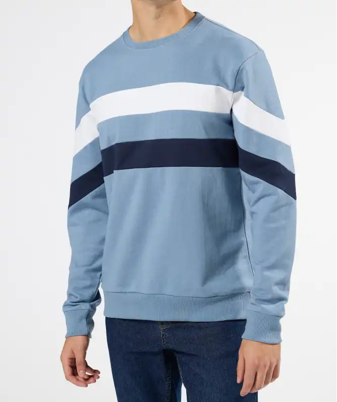 Sweatshirt mit Kontraststreifen