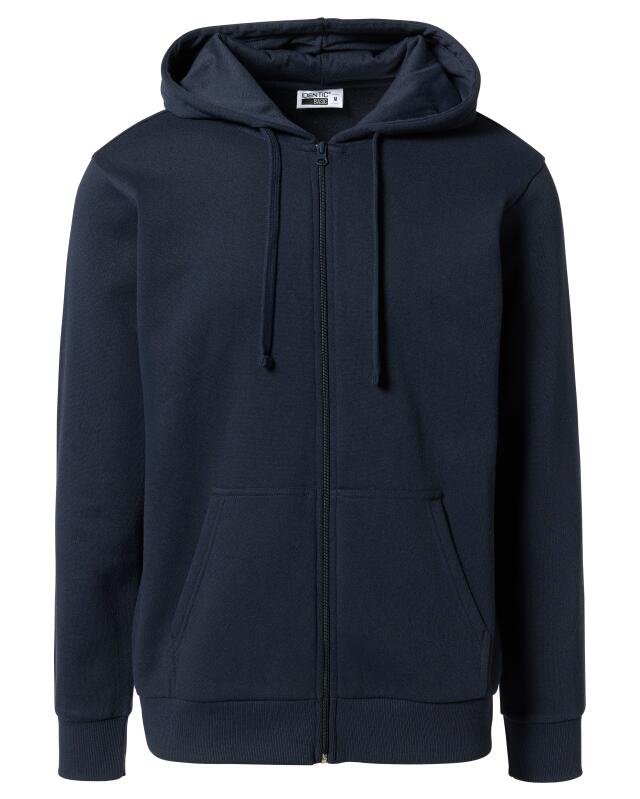 Basic zip-up sweat jacket for men, navy (KiK Basic Sweatjacke (dunkelblau)) — KiK, authentic German product in Morocco
