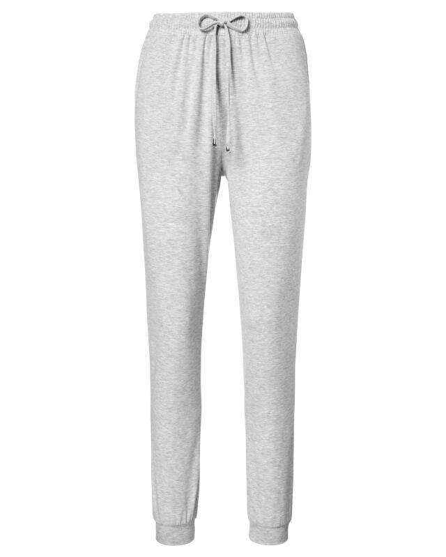Joggers with drawstring for women, light grey marl (KiK Jogginghose mit Tunnelzug (hellgrau melange)) — KiK, authentic German product in Morocco