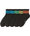 Kurzschaftsocken mit Streifen schwarz