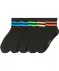 Kurzschaftsocken mit Streifen schwarz