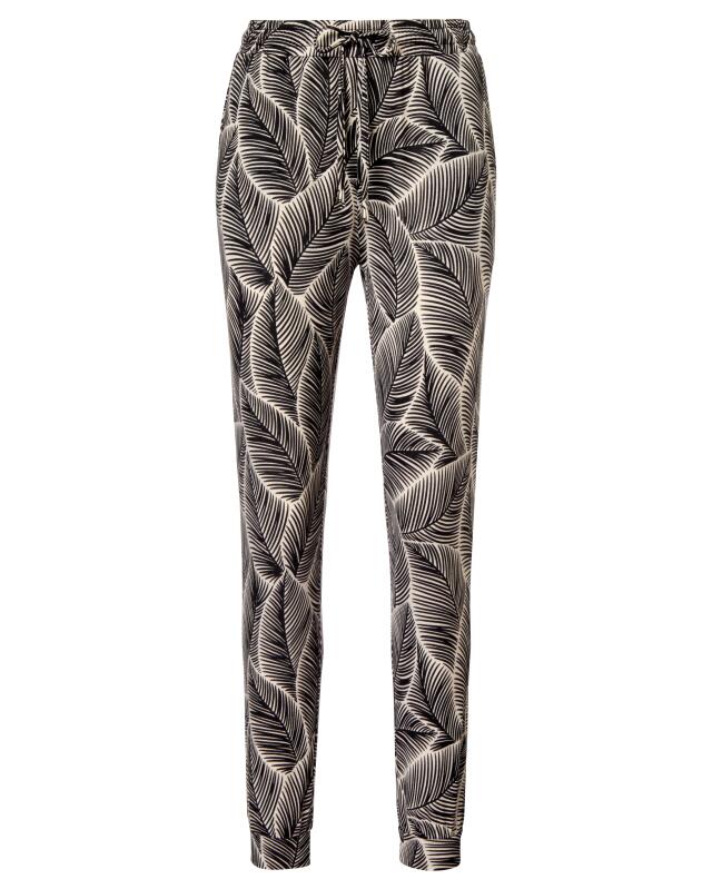 Printed casual trousers for women, cream printed (KiK Bedruckte Freizeithose (creme bedruckt)) — KiK, authentic German product in Morocco