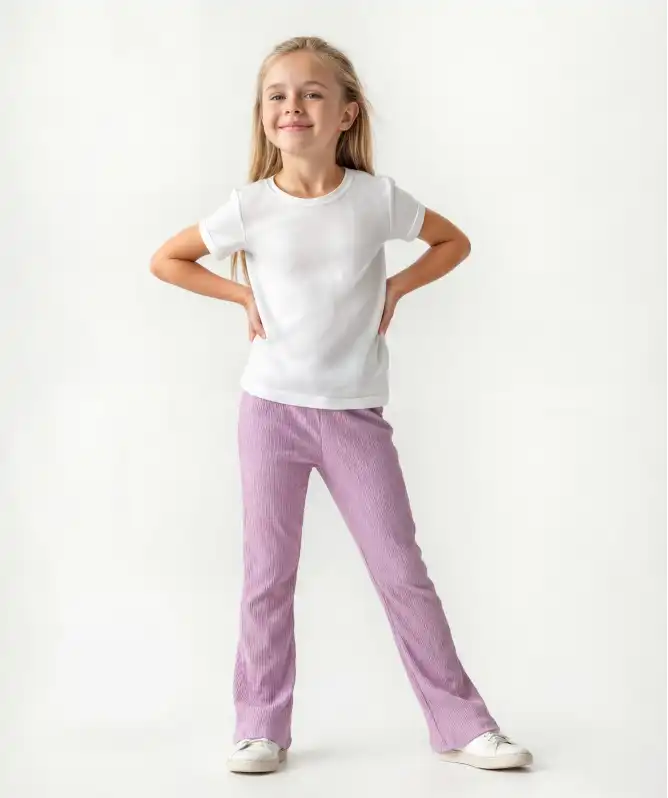 Schlaghose aus Crêpestoff