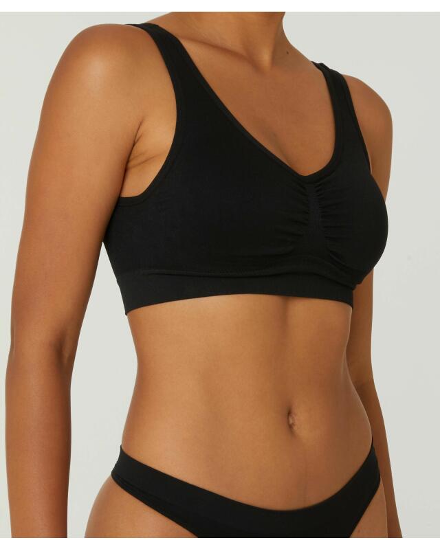 Brassière basique femme, noir — KiK, produit allemand authentique au Maroc
