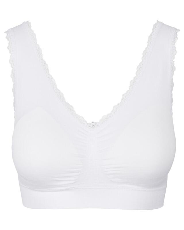 Brassière magique sans coutures femme, blanc — KiK, produit allemand authentique au Maroc