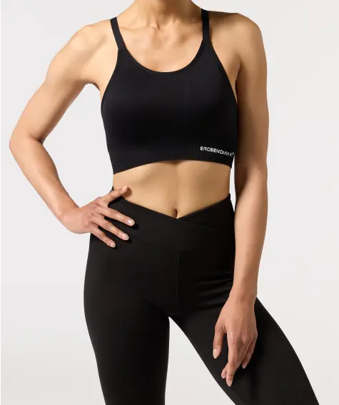 Sport-Bustier mit Ringerneck