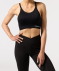 Sport-Bustier mit Ringerneck schwarz
