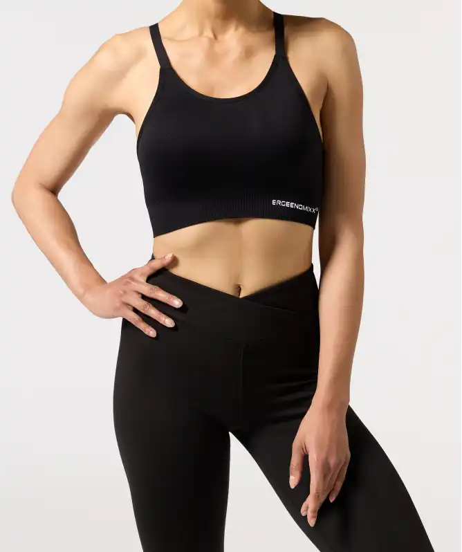 Sportbustier met ronde hals