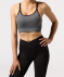 Sport-Bustier mit Ringerneck anthrazit melange