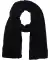 Chenille-Schal schwarz