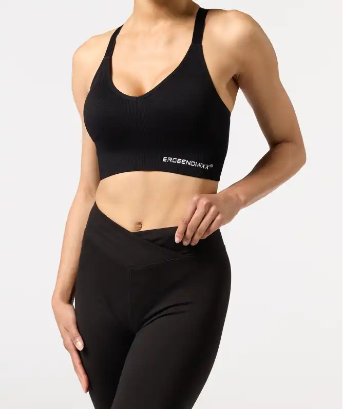 Sportief bustier met V-hals