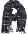Karierter Schal schwarz/weiß