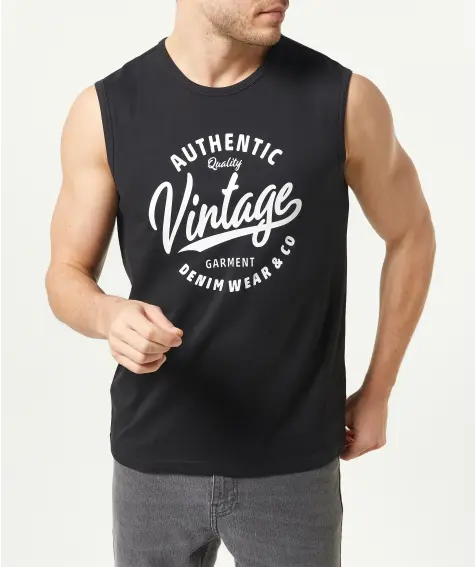 Tanktop met print aan de voorkant