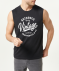 Tanktop met print aan de voorkant zwart