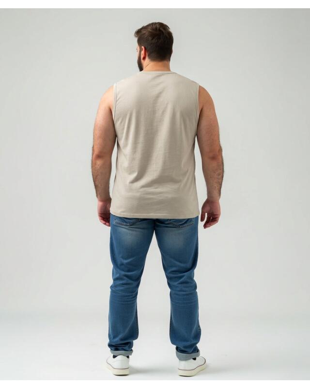 Débardeur à imprimé devant homme, gris (KiK Tanktop mit Frontprint (grau)) — KiK, produit allemand authentique au Maroc
