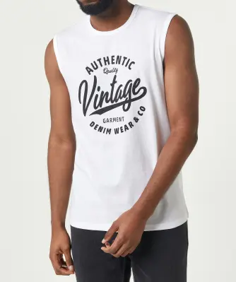 Tanktop met print aan de voorkant