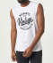 Tanktop met print aan de voorkant wit