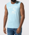 Tanktop mit Frontprint hellblau
