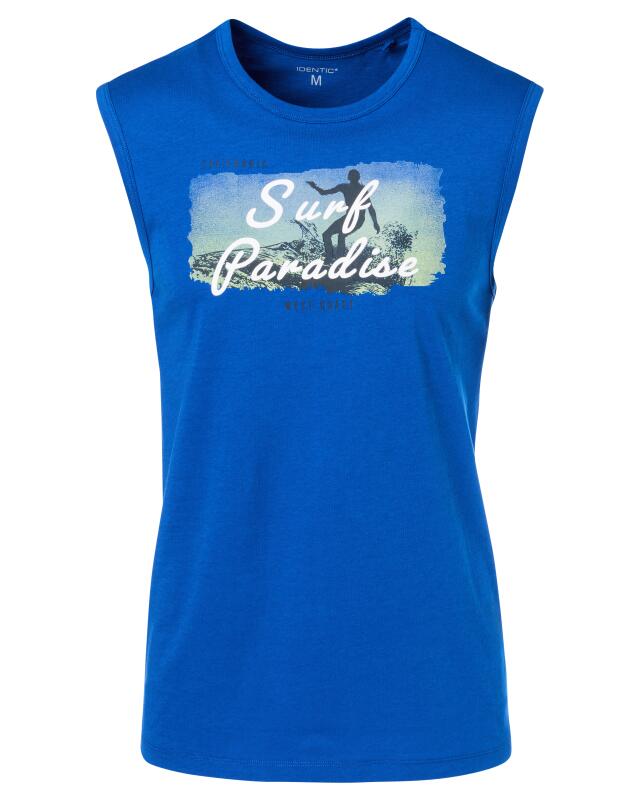Débardeur à imprimé devant homme, bleu roi (KiK Tanktop mit Frontprint (royalblau)) — KiK, produit allemand authentique au Maroc