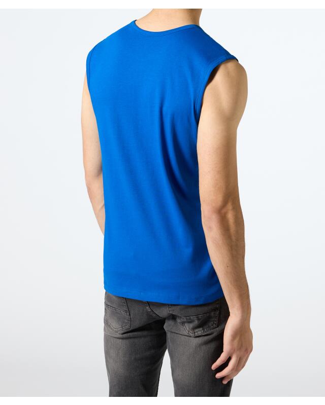 Débardeur à imprimé devant homme, bleu roi (KiK Tanktop mit Frontprint (royalblau)) — KiK, produit allemand authentique au Maroc