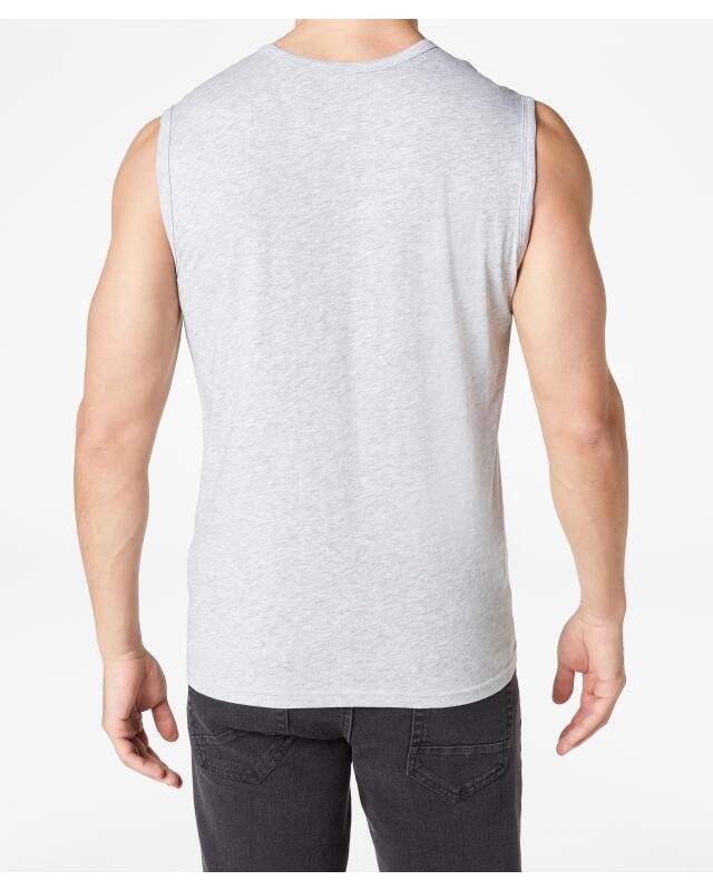 Débardeur basique homme, gris chiné (KiK Basic Tanktop (grau melange)) — KiK, produit allemand authentique au Maroc