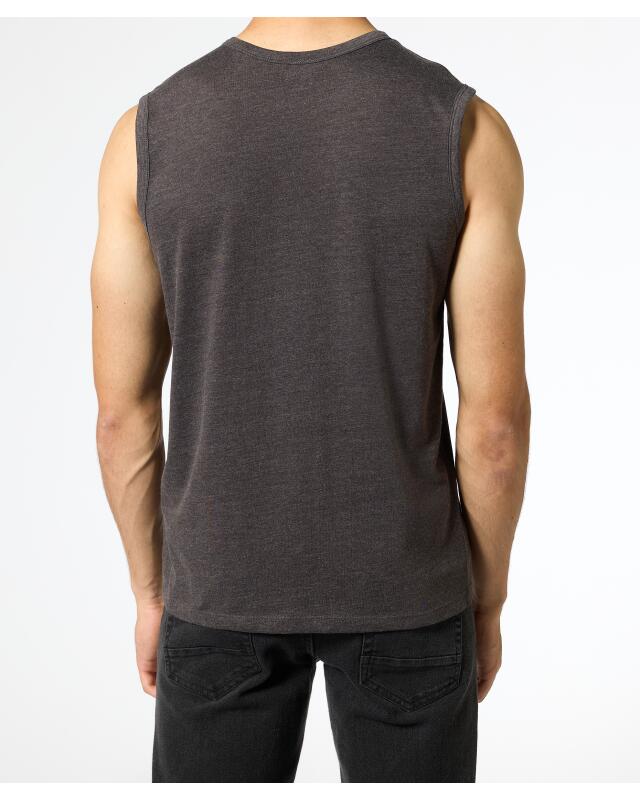 Débardeur basique homme, anthracite chiné (KiK Basic Tanktop (anthrazit melange)) — KiK, produit allemand authentique au Maroc