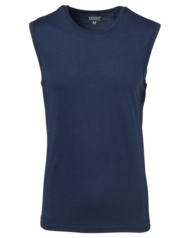 Débardeur basique homme, bleu marine (KiK Basic Tanktop (dunkelblau)) — KiK, produit allemand authentique au Maroc