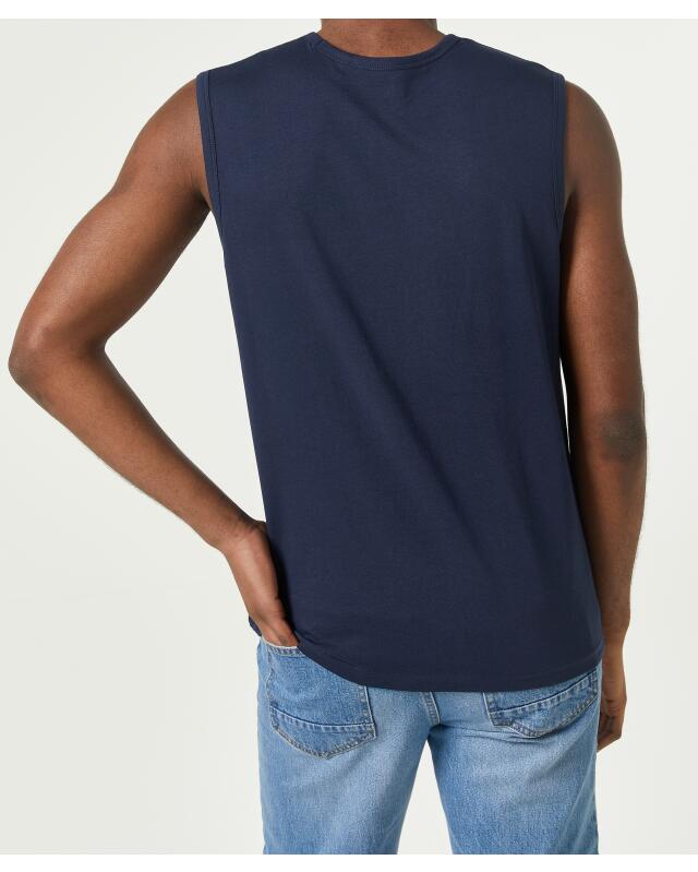 Débardeur basique homme, bleu marine (KiK Basic Tanktop (dunkelblau)) — KiK, produit allemand authentique au Maroc
