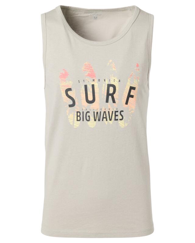Débardeur à imprimé devant homme, gris (KiK Tanktop mit Frontprint (grau)) — KiK, produit allemand authentique au Maroc