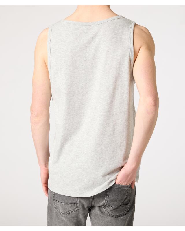 Débardeur à imprimé devant homme, gris chiné (KiK Tanktop mit Frontprint (grau melange)) — KiK, produit allemand authentique au Maroc