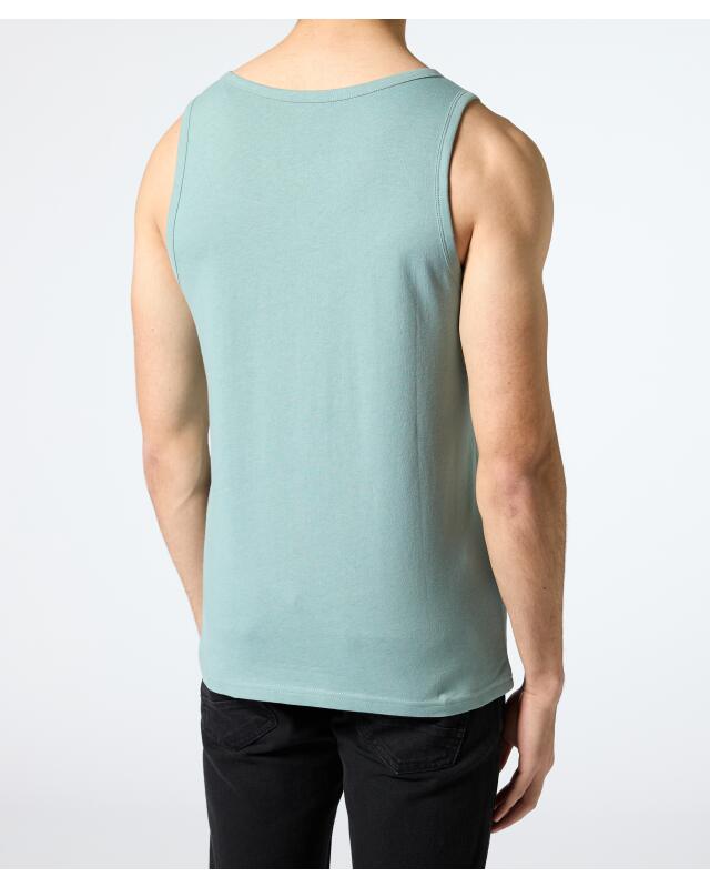 Débardeur à imprimé devant homme, bleu pétrole (KiK Tanktop mit Frontprint (petrol)) — KiK, produit allemand authentique au Maroc