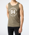 Tanktop mit Frontprint Khaki