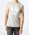 Tanktop mit Frontprint grau melange