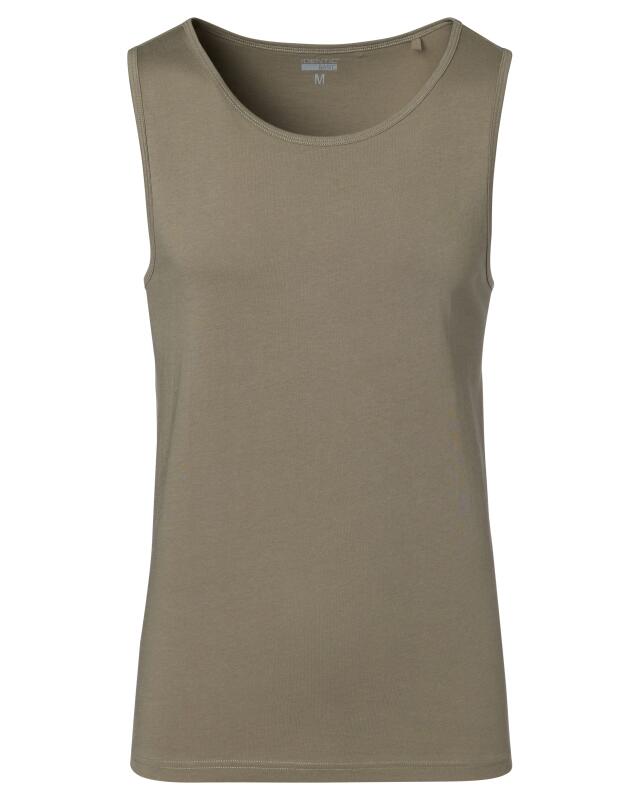 Débardeur simple homme, kaki (KiK Schlichtes Tanktop (Khaki)) — KiK, produit allemand authentique au Maroc