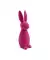 Beflockter Deko-Hase pink