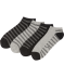 Sneakersocken mit Kontraststreifen schwarz