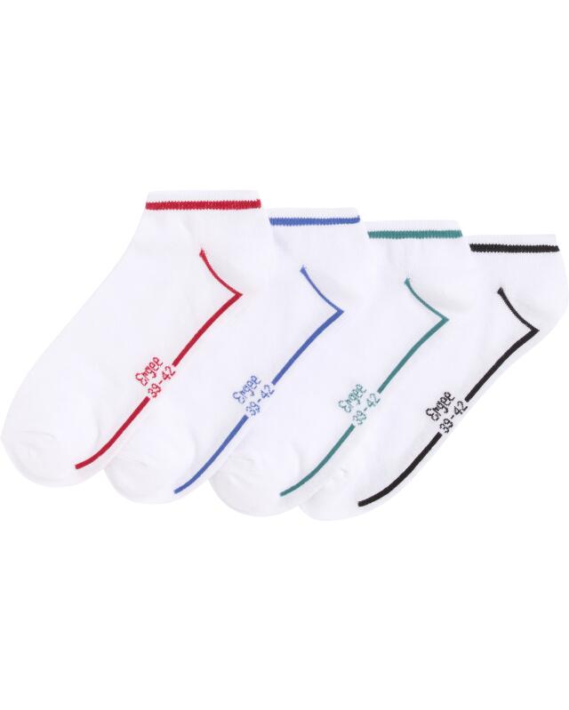 Socquettes à rayures contrastées homme, blanc (KiK Sneakersocken mit Kontraststreifen (weiß)) — KiK, produit allemand authentique au Maroc