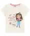 Kinder T-shirt met print op voor- en achterkant beige