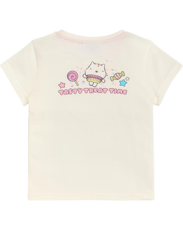 T-shirt à imprimé devant et dos fille, beige (KiK T-Shirt mit Front- und Rückenprint (Beige)) — KiK, produit allemand authentique au Maroc