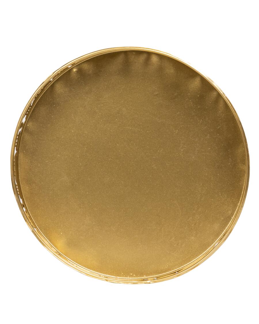 Ramadan Dienblad Met Deksel - Goudkleurig Ovaal 18x9x9cm Voor Feestelijke Presentatie