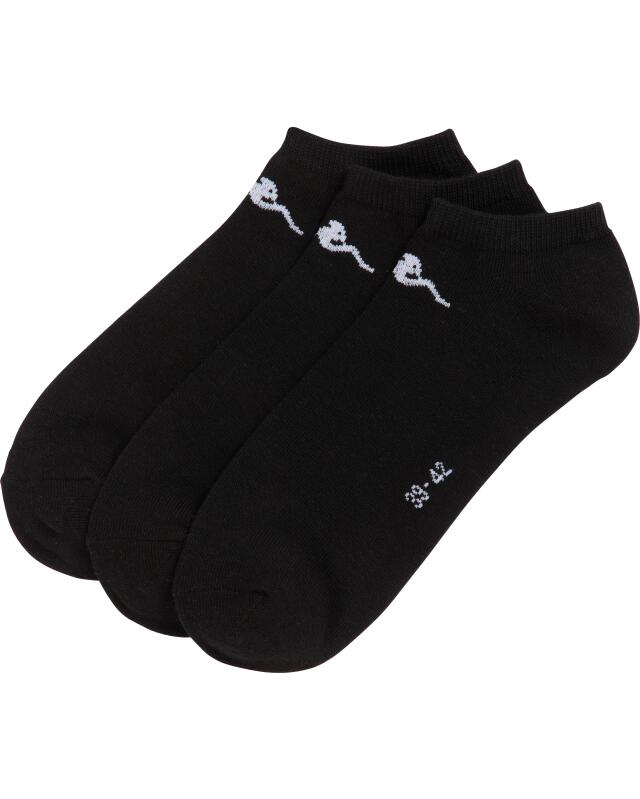 Socquettes à logo homme, noir (KiK Sneakersocken mit Logo (schwarz)) — KiK, produit allemand authentique au Maroc